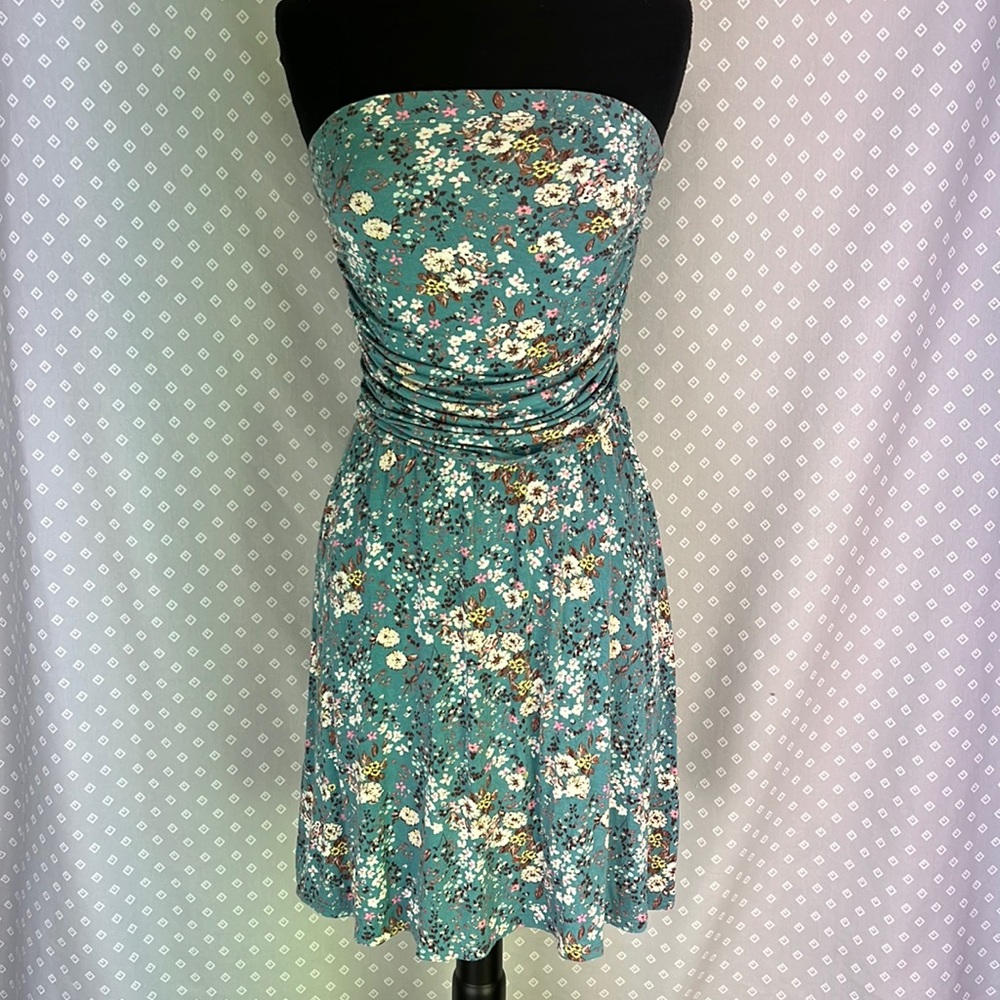 Floral Strapless Dress